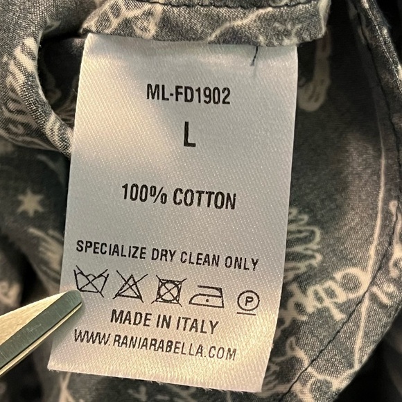 Rani Arabella Midi Shirt  Dress Celestial Zodiac Print Pockets Navy Italy Large - Picture 4 of 7